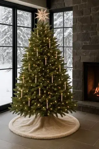 Christmas Tree Rug Yilbasi - Beige 6