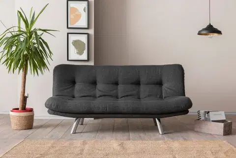 Trojmístná rozkládací pohovka Misa Small Sofabed - Dark Grey
