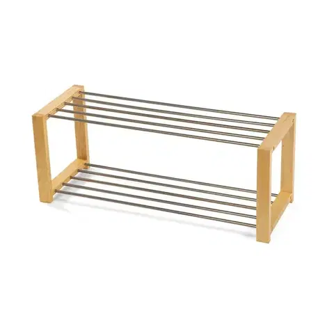 Kovový botník FRAME 2, přírodní