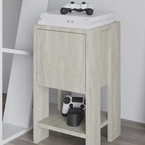 Noční stolek Ema - Travertine