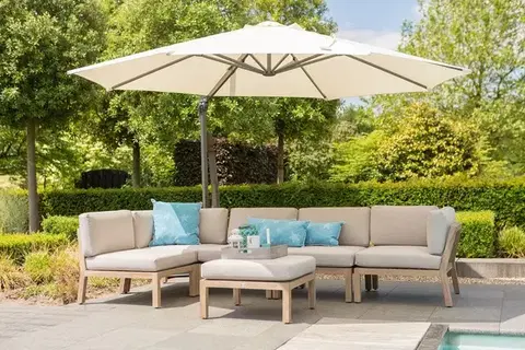 Slunečník Shadowflex, průměr 350 cm - Ecru