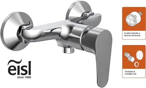 Eisl Vodovodní baterie sprchová nástěnná chrom Sprchová baterie Claudio, rozteč 150mm NI168CALCR