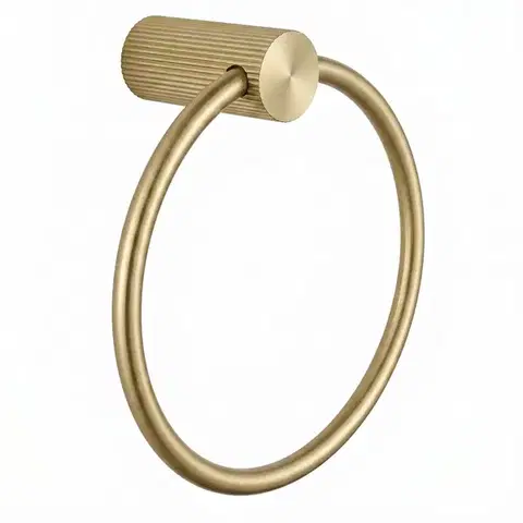 REA Koupelnový věšák Ring 64106 SOLO Brush Gold REA-84208