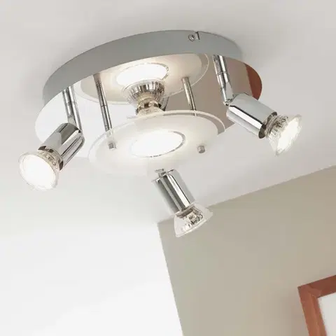 BRILONER Stropní svítidlo, pr. 25 cm, 12 W, 1000 lm, chrom BRI 3498048
