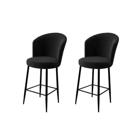 Sada barových židlí Alte Black and Black, 2 ks, 2 ks