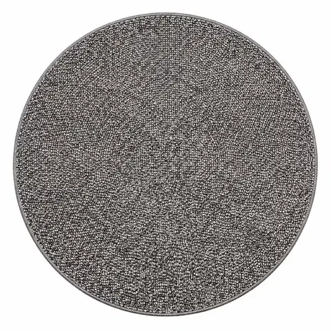 Vopi, Kusový koberec Madrid šedý kruh, 100x100 (průměr) kruh, šedá, chodba / předsíň