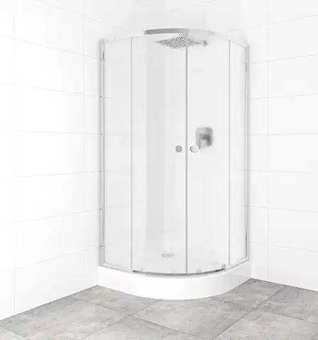 SAT Set sprchového koutu a vaničky, čtvrtkruh 90x90 cm Multi Basic SIKOBKMUS90CRCH SIKOBKMUS90CRCH