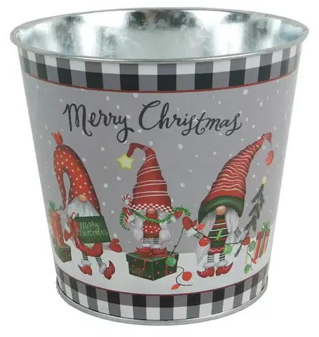 PROHOME - Květináč dekorační 15x13,5cm Merry Christmas