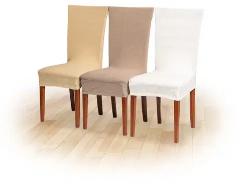 Potah na židli elastický MENČESTER béžový TiaHome