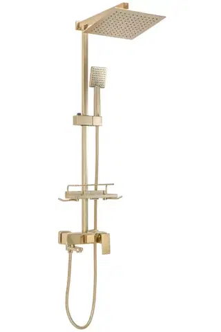 REA Sprchový set s baterií 150mm Jack kartáčované zlato REA-P7050