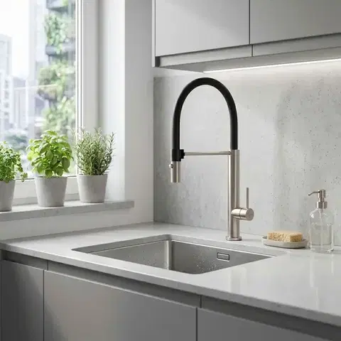 REA Kuchyňská baterie Viera nickel brush REA-B4850
