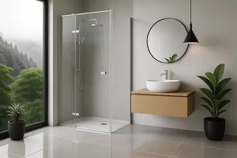 REA/S Sprchový kout Atlas 100x100 Chrome vlevo KPL-K4564