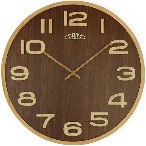 Nástěnné hodiny PRIM Timber Veneer E07P.4153.50