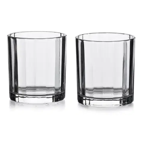 Allesken Sada 4 ks sklenic ELISE STRIPES 310 ml čirá