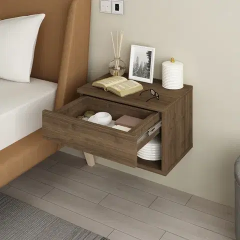 Noční stolek Ribes - Walnut