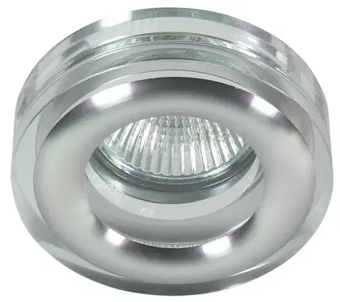 Stropní svítidlo, bezbarvé, kulaté, skleněné, MR16, 50W, SK-81