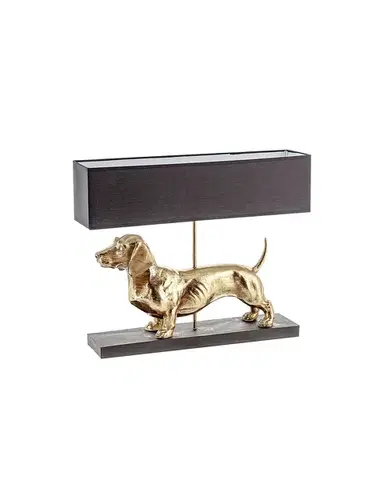 Dekorační stolní svítidlo Gold Dog výška 48cm