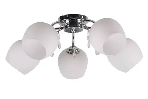 Stropní lampa Zachera 5xE27 bílá