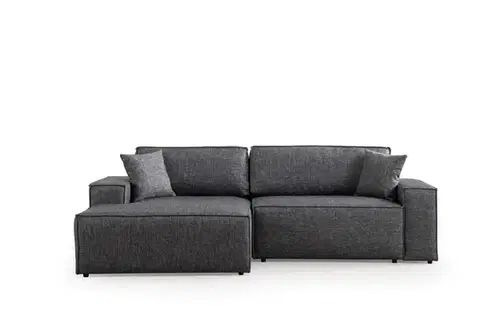 Rohová rozkládací pohovka Pırlo Corner Left - Dark Grey
