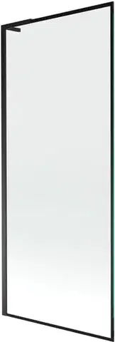 MEXEN/S Next L vanová zástěna FIX 80 x 150, černá vzor, černá 895-080-000-03-70-70