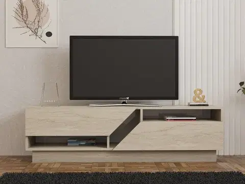 TV stolek Koza - Travertine