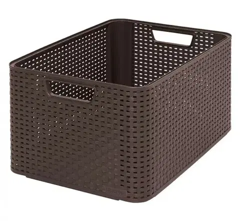CURVER - Box úložný RATTAN Style2 L hnědý