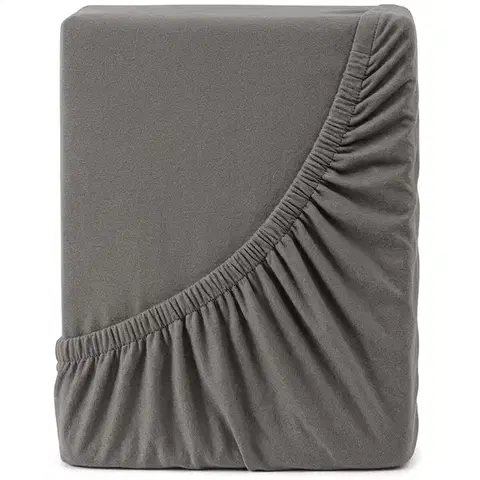 4Home Jersey prostěradlo DELUXE antracit, 120 x 200 cm, 120 x 200 cm