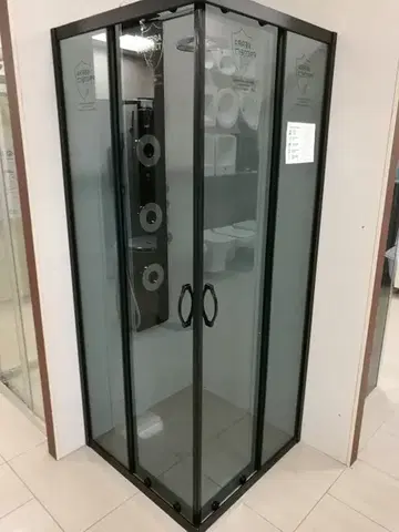 KERRA Sprchová kabina Tiara Square 90x90 čtvercová (černá) 5907548109392