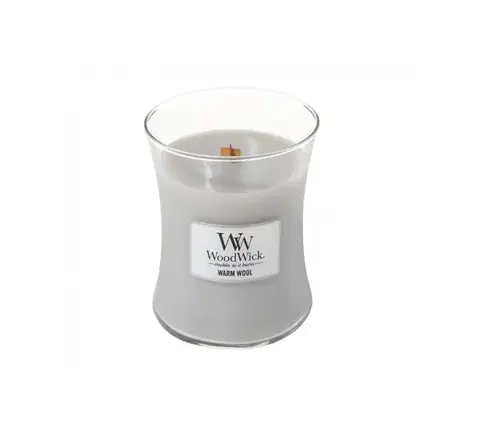Vonná svíčka WoodWick malá - Warm Wool