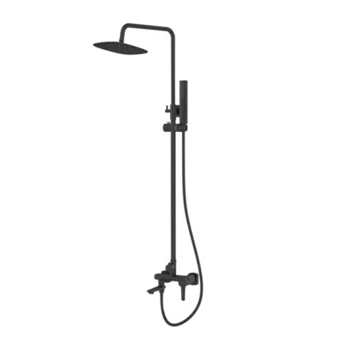 INVENA Sprchový sloup GLAMOUR TREND s baterií, černá AU-05-B04-V