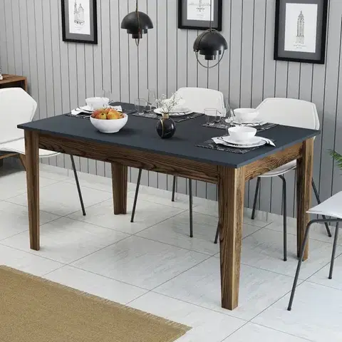 Jídelní stůl Milan 513 - Walnut, Anthracite