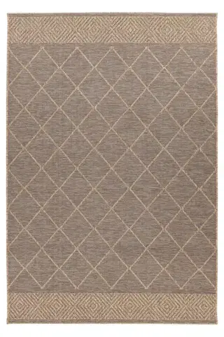 Obsession, Kusový koberec My Oslo 710 Taupe – na ven i na doma, 80x150, hnědá, chodba / předsíň