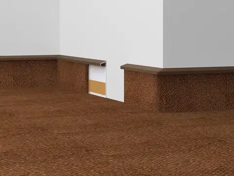 Döllken, Kobercová (soklová) lišta TL55 22 ořech 2,5 m, 2500x55x10 mm, hnědá