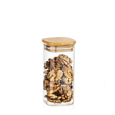 4Home Skleněná dóza na potraviny s víkem Bamboo, 300 ml, 300 ml