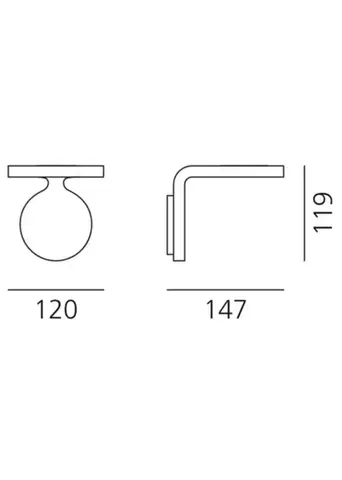 Artemide nástěnné svítidlo Rea 12 8 W 3000K