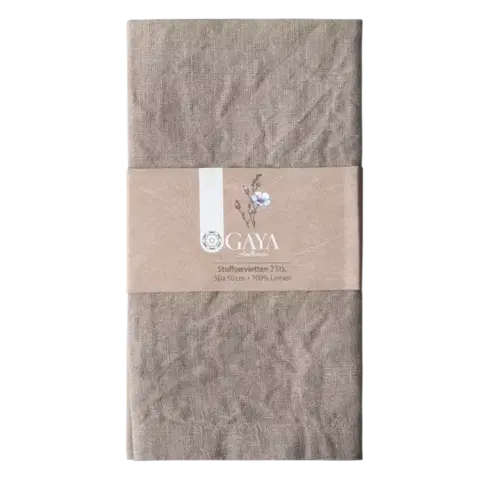 Bridlicové lněné ubrusy 50 x 50 cm 2 ks — Gaya Ambiente - 596434