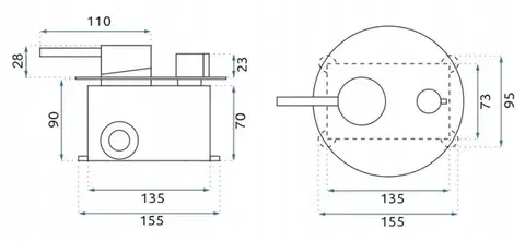 REA Podomítková vana-sprchová sada Lungo Titan  + BOX REA-P6380