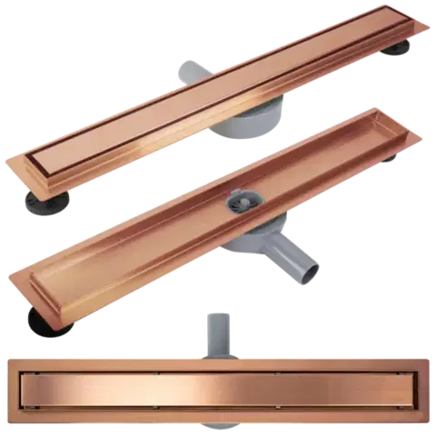 REA Odtokový žlab Neox pro Brushed Copper 100 REA-G4804