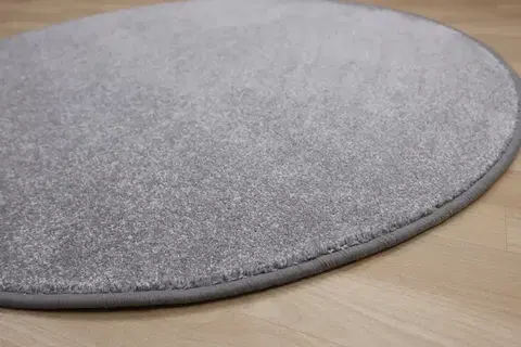 Vopi, Kusový koberec Apollo Soft šedý kruh, 100x100 (průměr) kruh, šedá, chodba / předsíň
