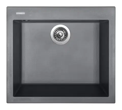 Sinks CUBE 560 granitový dřez, 56x51 cm, Titanium