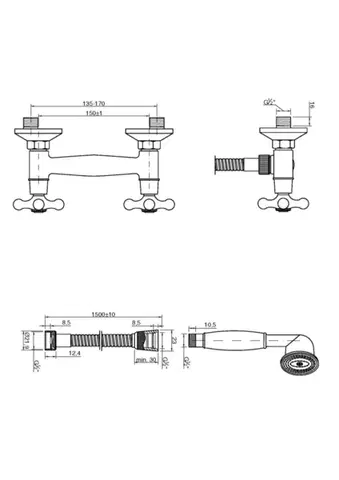 INVENA Sprchová baterie ROMA BN-21-00S-L