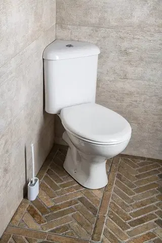 AQUALINE CLIFTON rohové WC kombi, dvojtlačítko 3/6l, zadní odpad, bílá FS1PK
