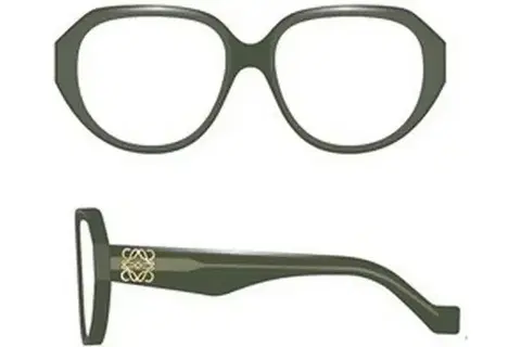 Loewe Anagram Anagram Green Cat Eye Eyeglasses - ONE SIZE (54)