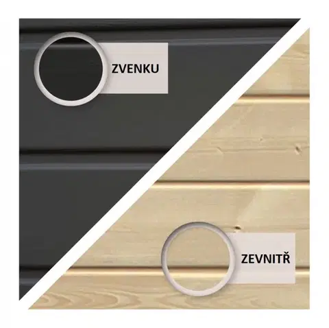 Dřevěný zahradní domek AMBERG 2 Lanitplast