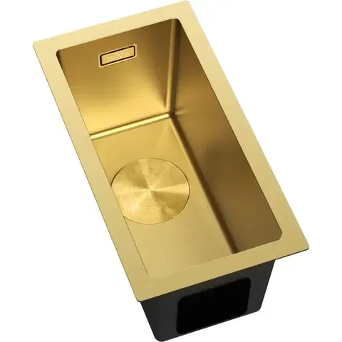 MEXEN Trixo ocelový dřez 1-bowl 230 x 440 mm, zlatá 6411221000-55