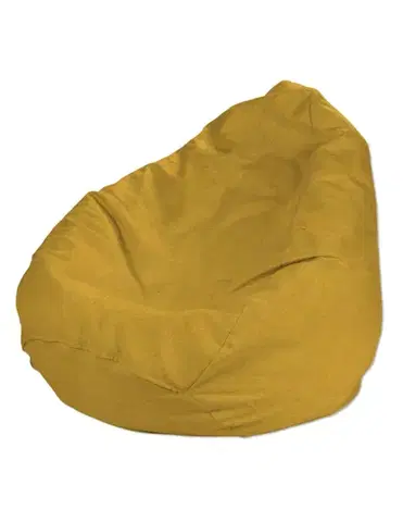Sedací vak barva žlutá látka pletený vzor