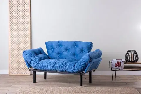 Dvoumístná rozkládací pohovka Nitta - Blue