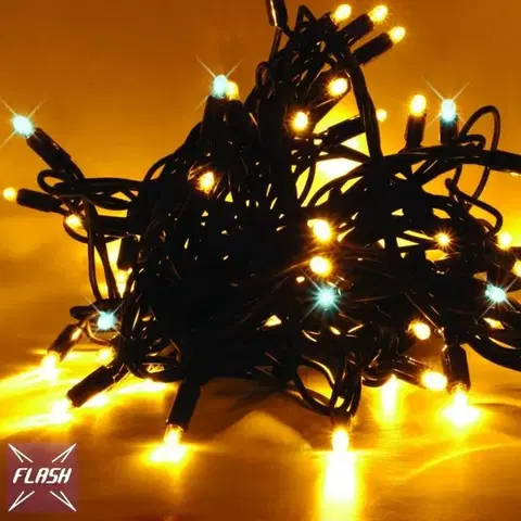 DecoLED LED světelná sada na stromy vysoké 3-5m, teplá bílá s Flash