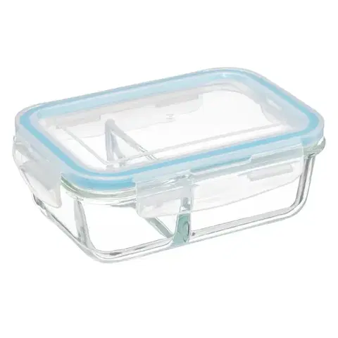 5five Simply Smart Skleněný jiídelní box ClipEat 1,1 l čirý