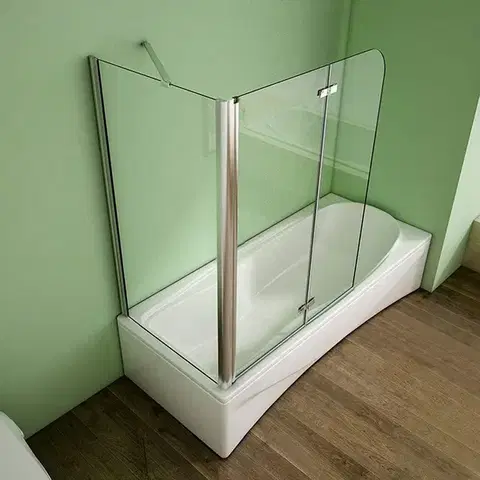 H K Pevná boční stěna V70, 68-70x140, 6 mm sklo, k vanovým zástěnám S22 a S33 SE-700SPVS2E